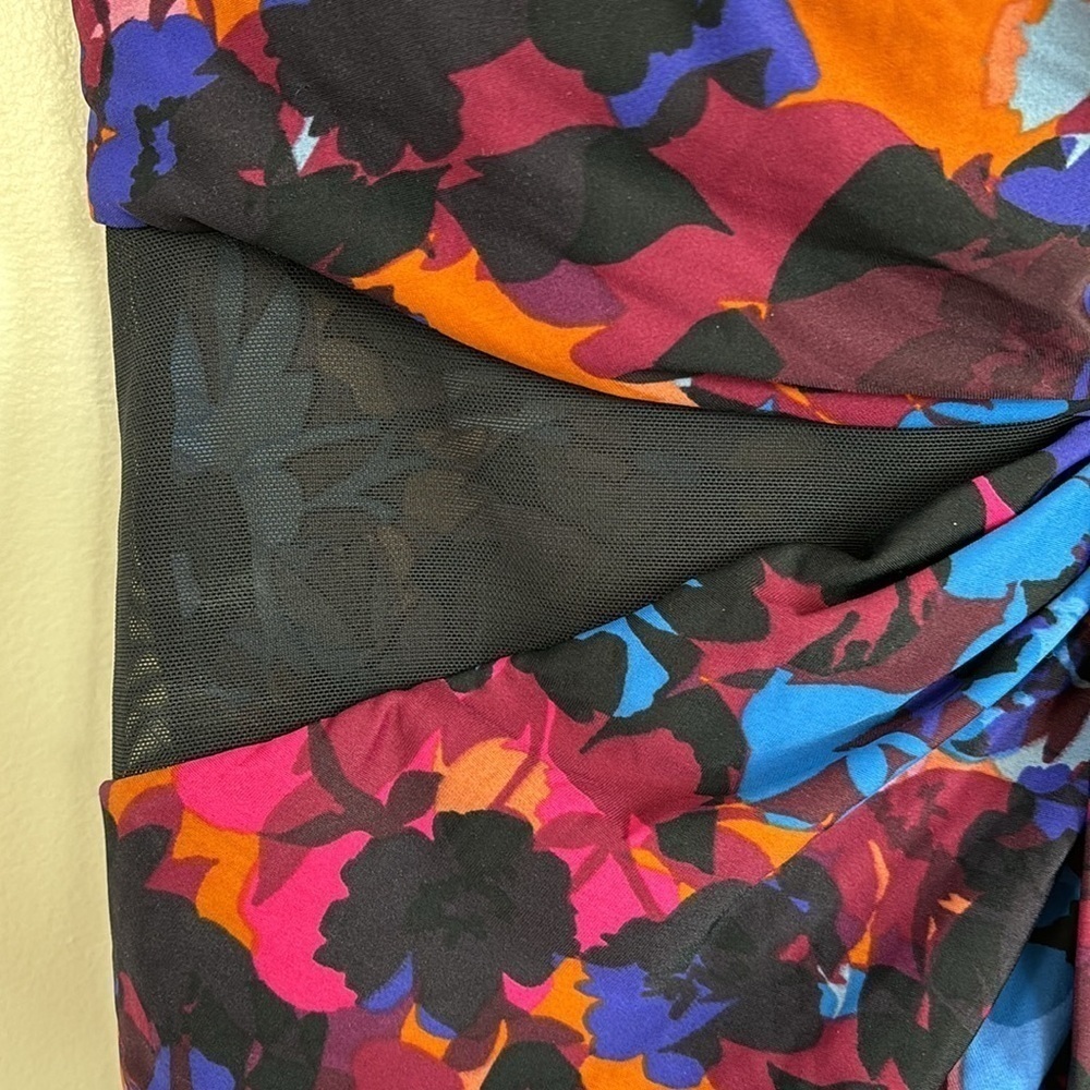 New MiracleSuit Solstice Gem One Shoulder Vibrant Mesh Inset One-Piece Swimsuit - Picture 5 of 16